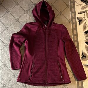 Gerry Weber Hooded Zip-Up Jacket in Deep Wine